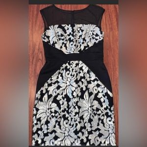 Sequined dress - BLACK & GOLD SIZE 10